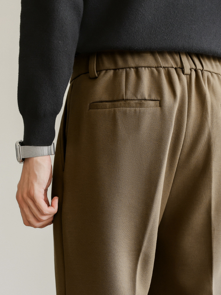 春季男士商務抗皺免燙微彈休閒西褲