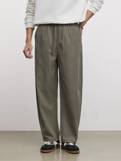 純色薄款春季簡約百搭直筒長褲