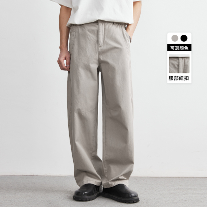 男士秋冬美式純棉工裝直筒長褲