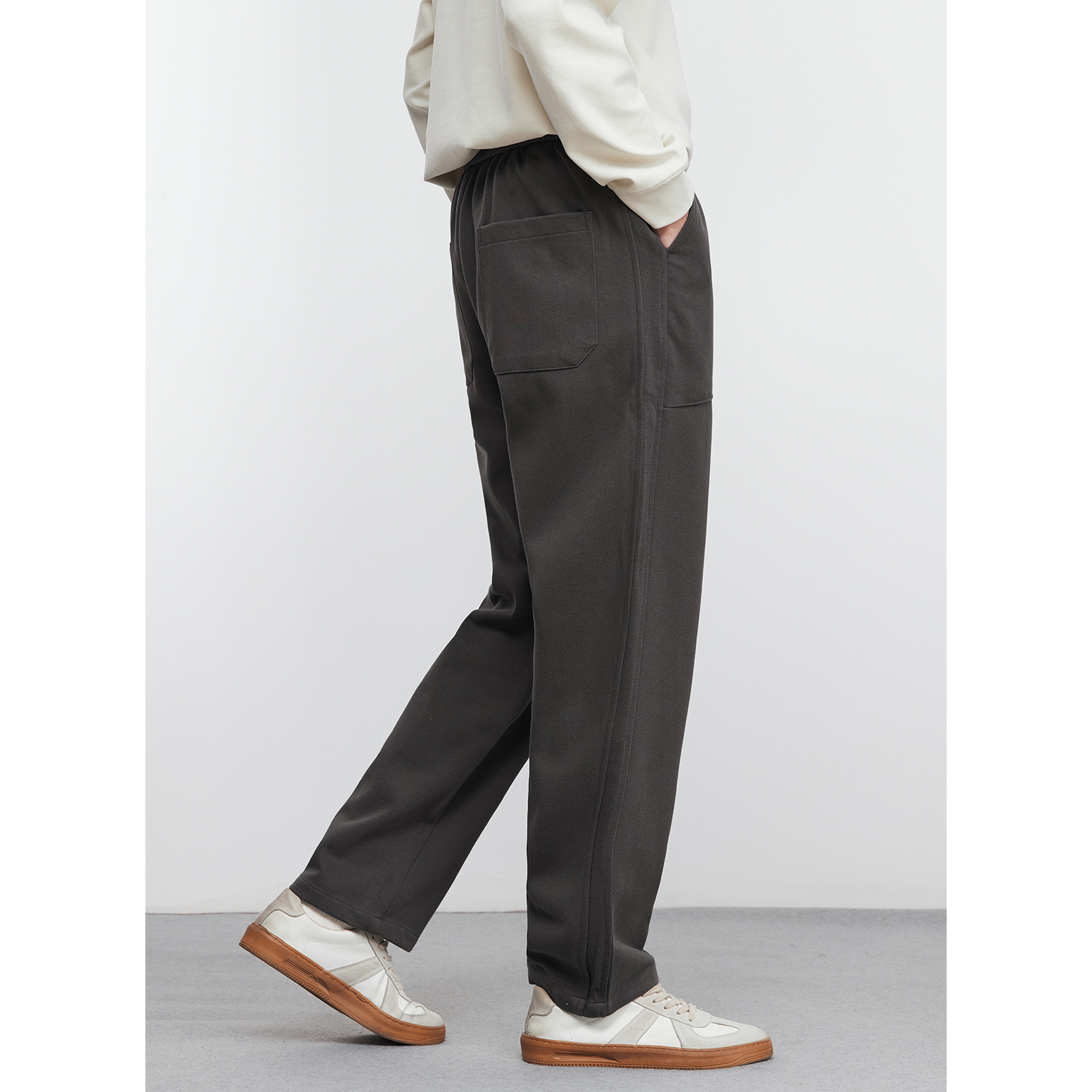 男士春秋休閒直筒運動衛褲