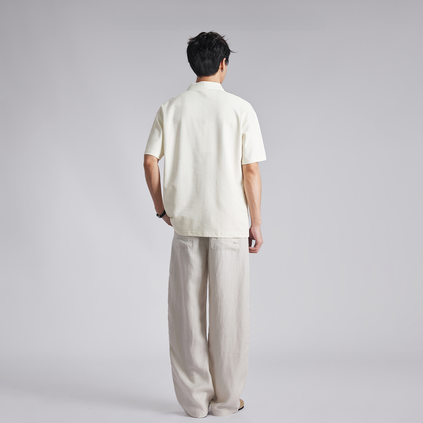 經典純色半拉鏈POLO衫
