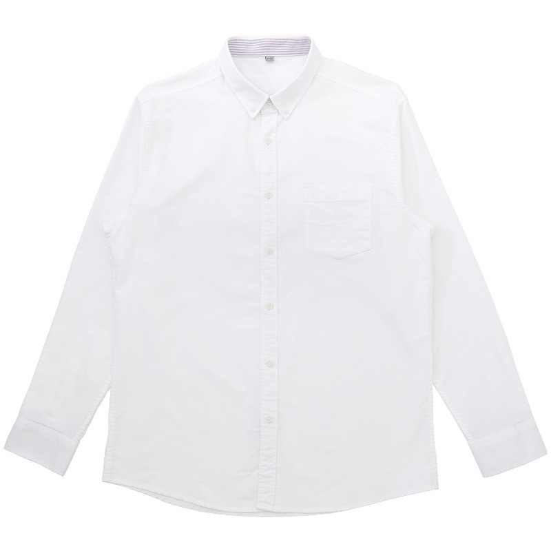 男士春秋牛津紡長袖襯衫