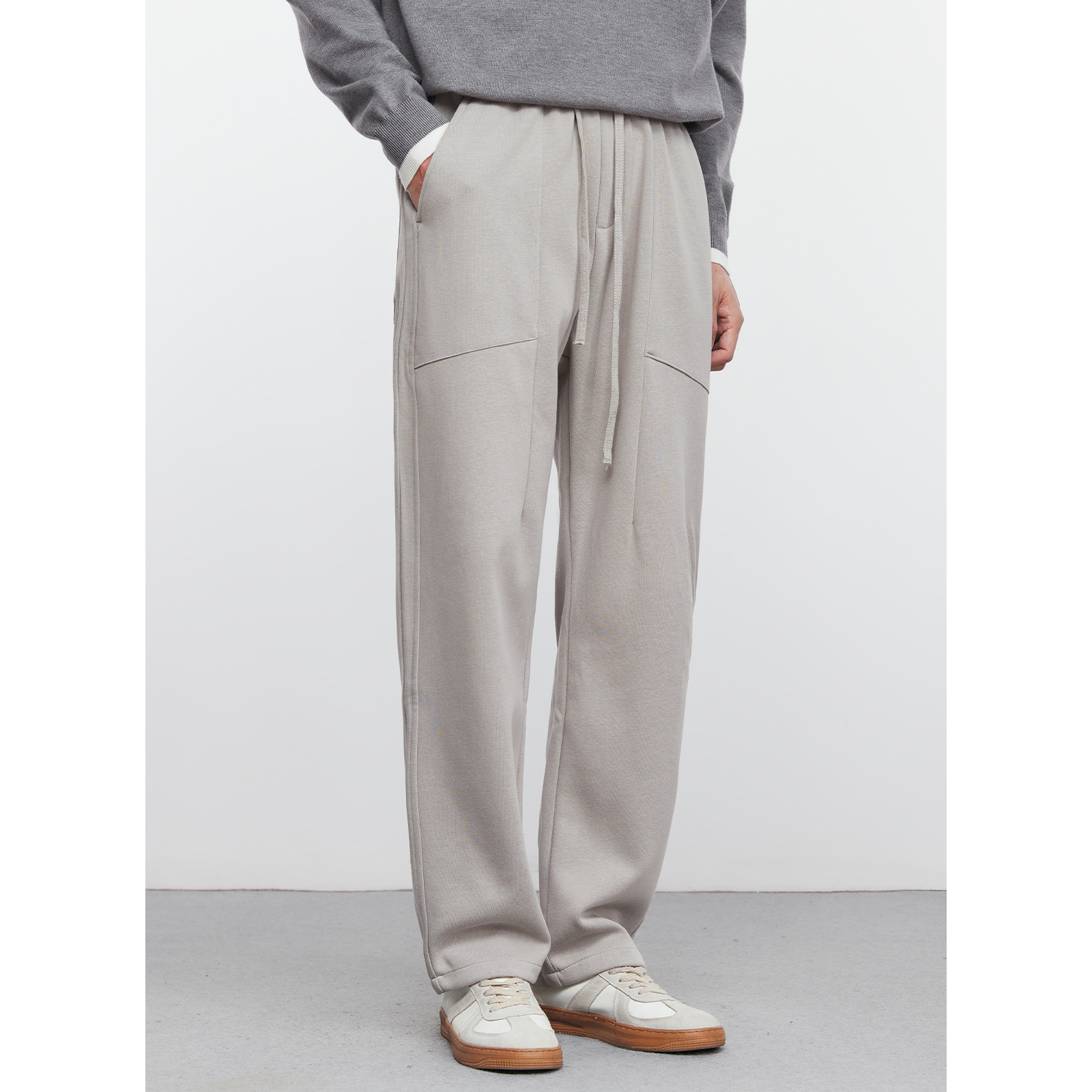 男士春秋休閒直筒運動衛褲