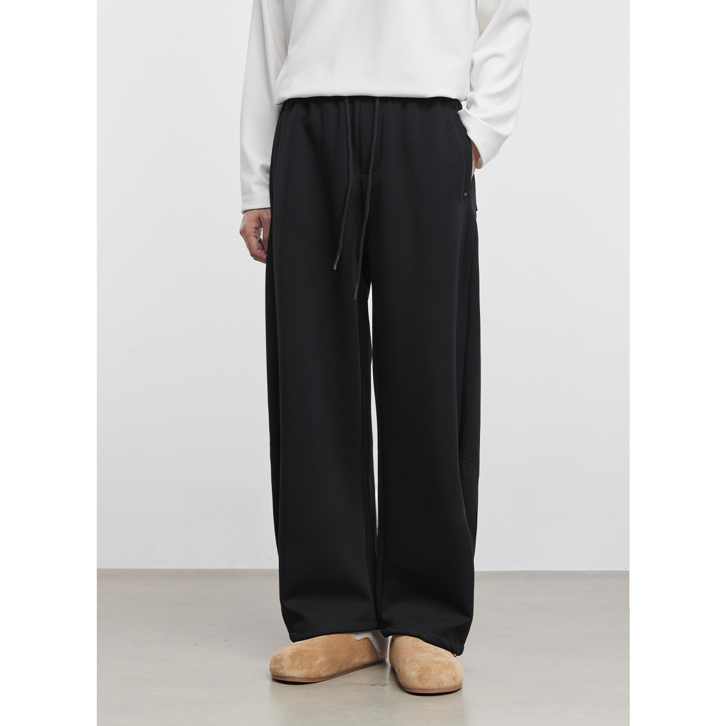 男士春秋直筒休閒衛褲