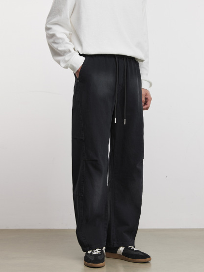 男春季彎刀傘兵褲