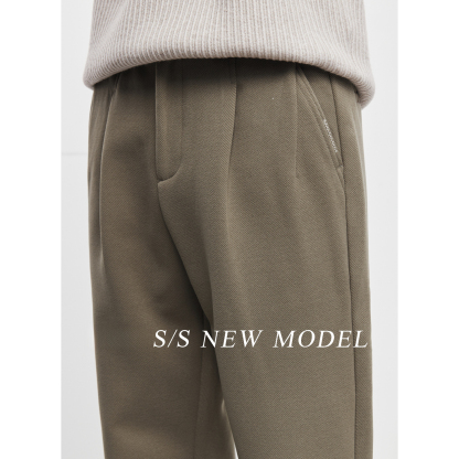 男士秋冬加厚錐形長褲