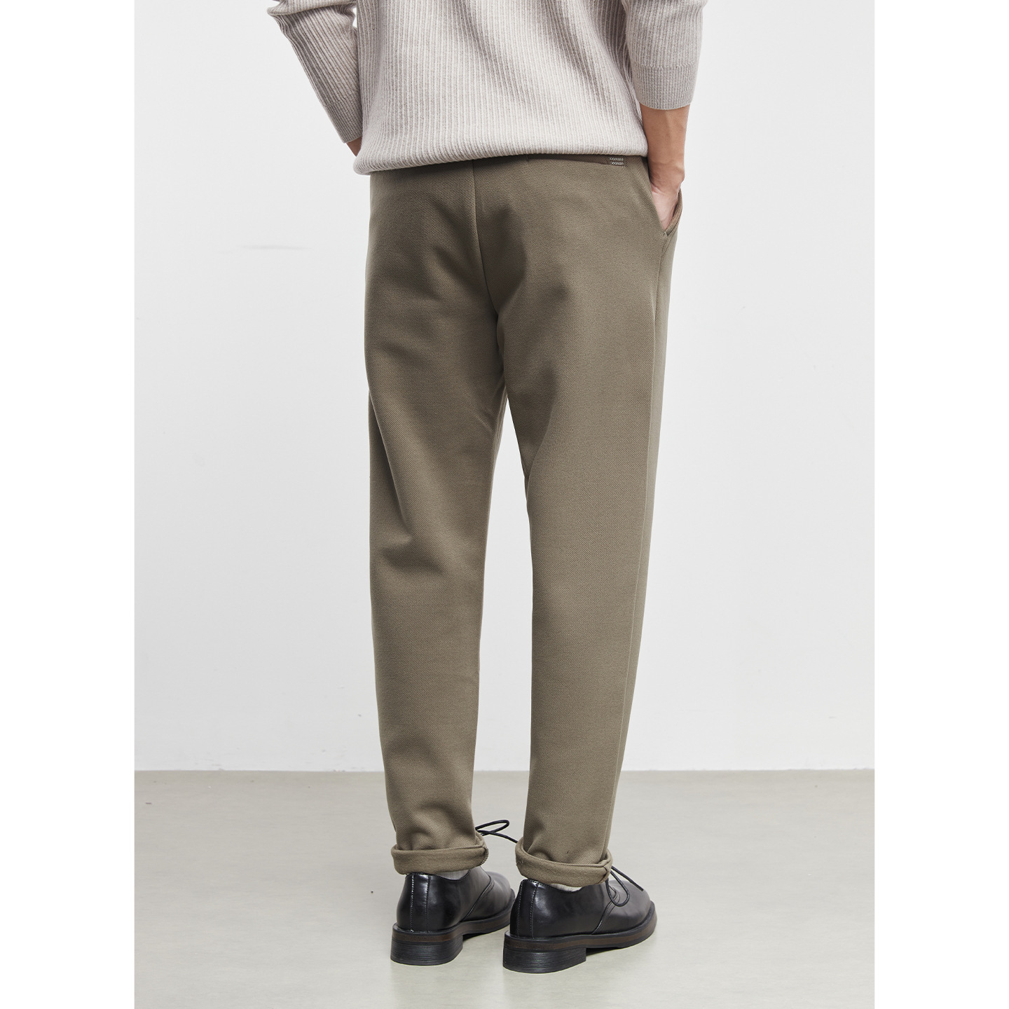 男士秋冬加厚錐形長褲