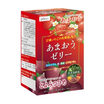 Amaou Strawberry Lactic Acid Bacteria Jelly Premium Fruit Snack