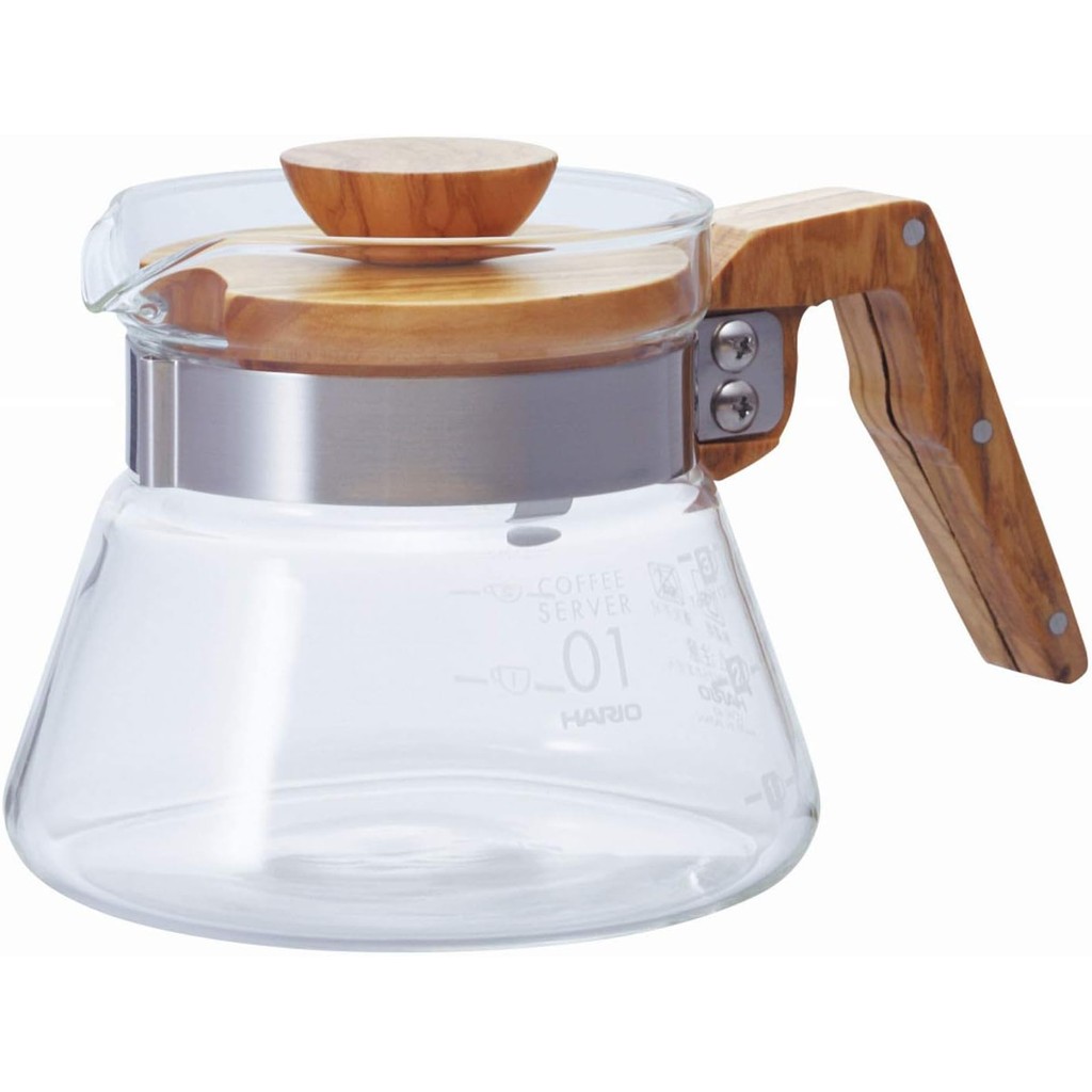 HARIO Coffee Server 400/600 Olive Wood [400] / [600] 2 Sizes Coffee Accessories 【Direct from Japan】-FUKUOKA_OTAKU