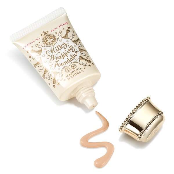Shiseido MAJOLICA MAJORCA Milky Wrapping Foundation　30g SPF30/PA+++   00(Pink beige）/01 (light beige)/02 (beige)【Direct from Japan】-FUKUOKA_OTAKU