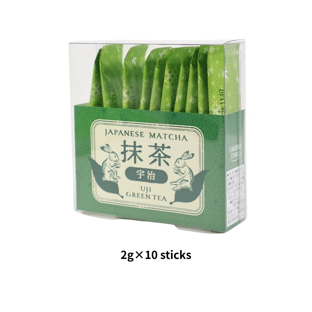 [Uji, Kyoto] Japanese Matcha Powder Stick 2g × 10 / 20 pcs | Additive-Free | Fukuoka Otaku | Made in Japan 【Direct from Japan】