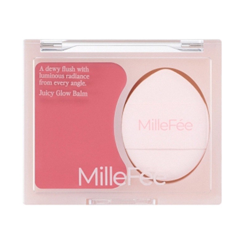 MilleFée Juicy Glow Balm Cheek Highlighter With Finger Puff【Direct from Japan】-FUKUOKA_OTAKU