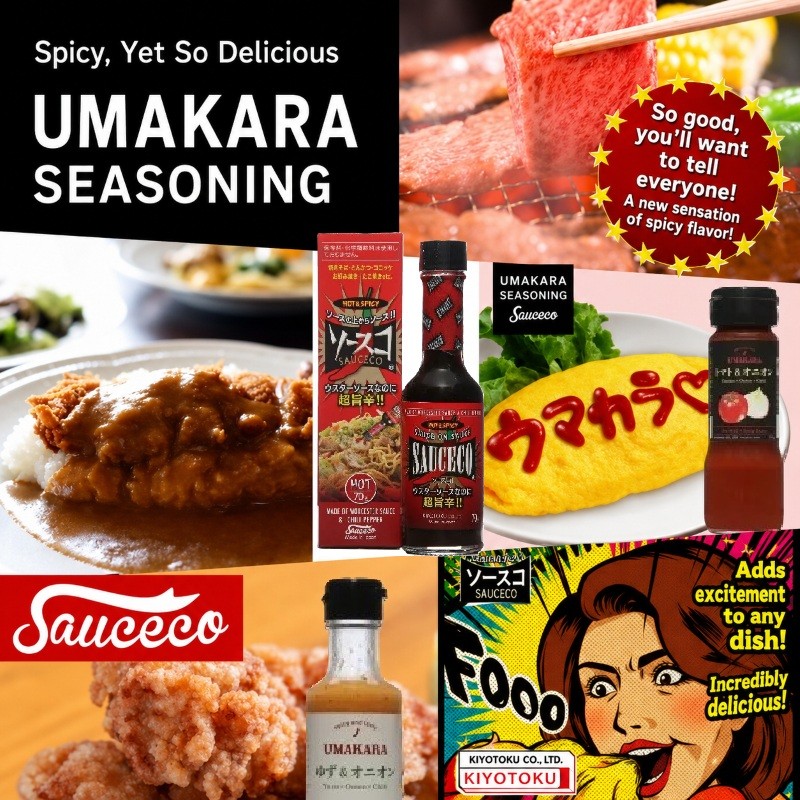Kiyotoku Umakara Seasoning SAUCECO Worcestershire Sauce