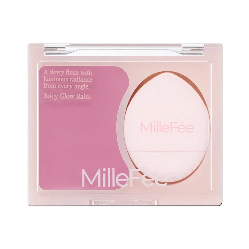 MilleFée Juicy Glow Balm Cheek Highlighter With Finger Puff【Direct from Japan】-FUKUOKA_OTAKU