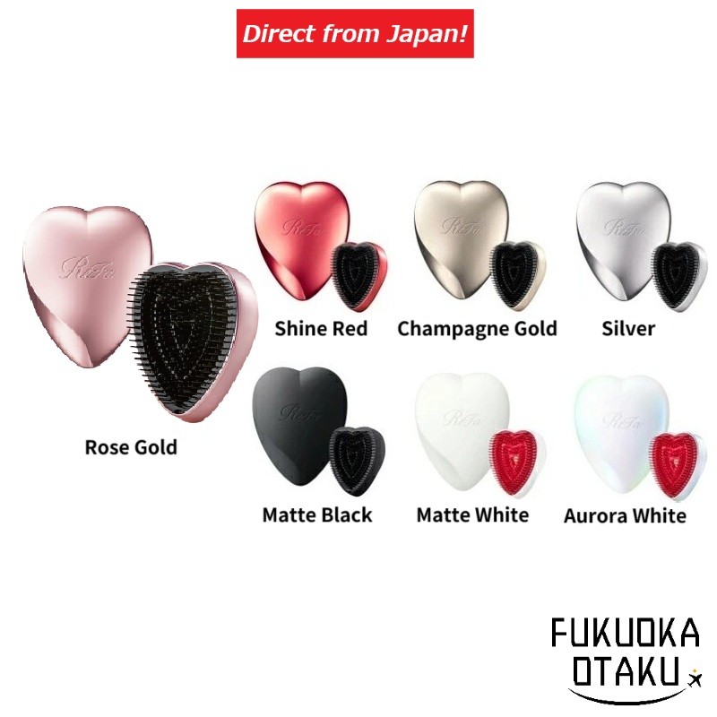 Hair Brush ReFa HEART BRUSH 7 Colors Hair Care【Direct from Japan】-FUKUOKA_OTAKU