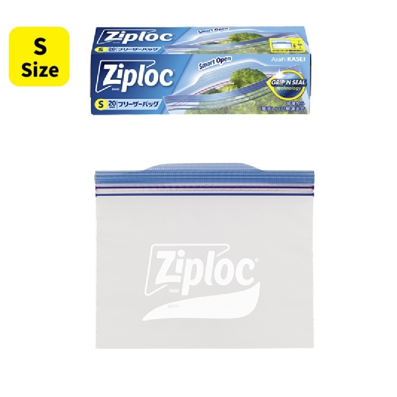 Asahi Kasei Ziploc Freezer Bag Double Zipper Airtight Storage Bag for Freezing & Microwaving【Direct from Japan】