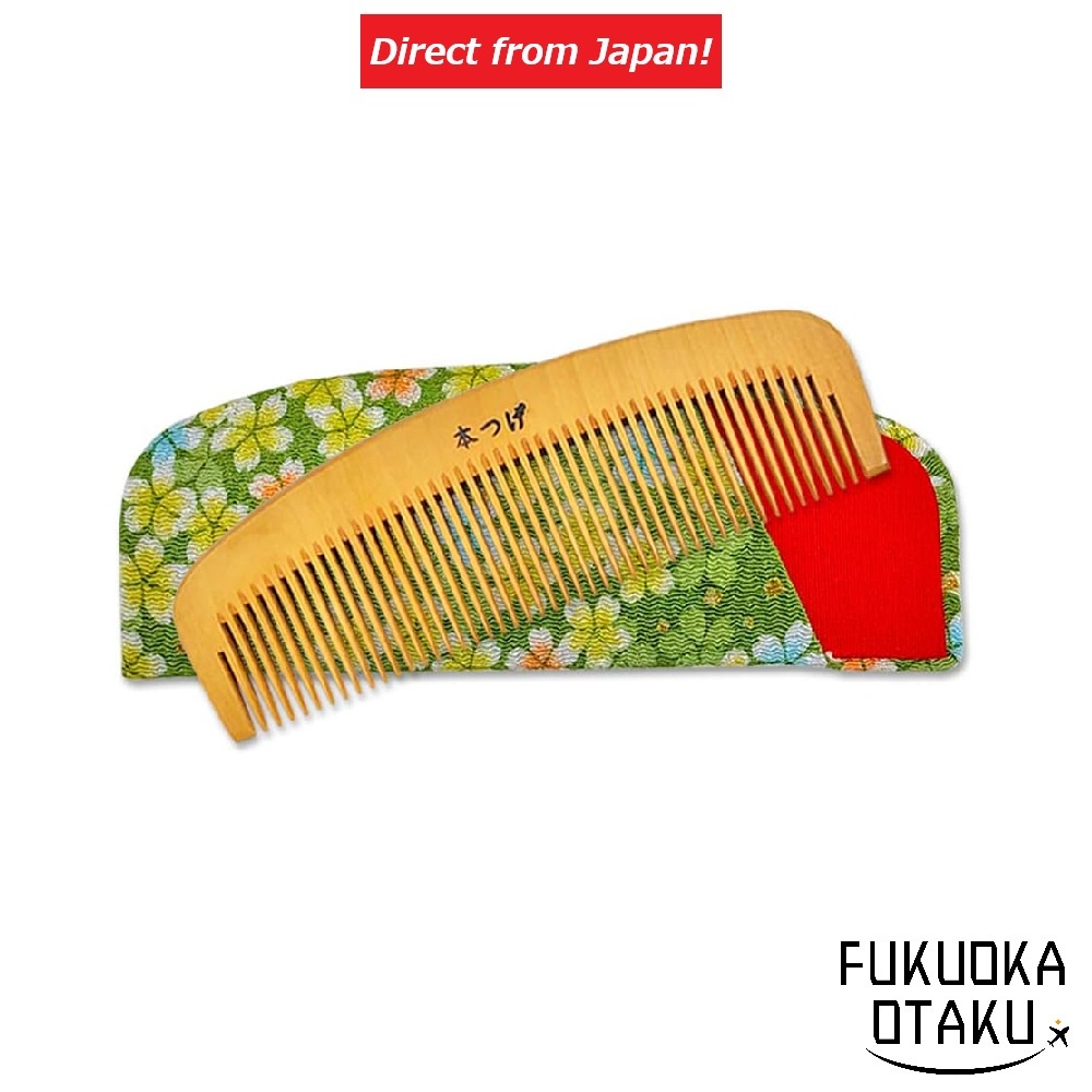 prizeJAPAN Hon Tuge Comb 4-inch with Case (Color & Pattern Random) Tsubaki Oil Finish【Direct from Japan】-FUKUOKA_OTAKU