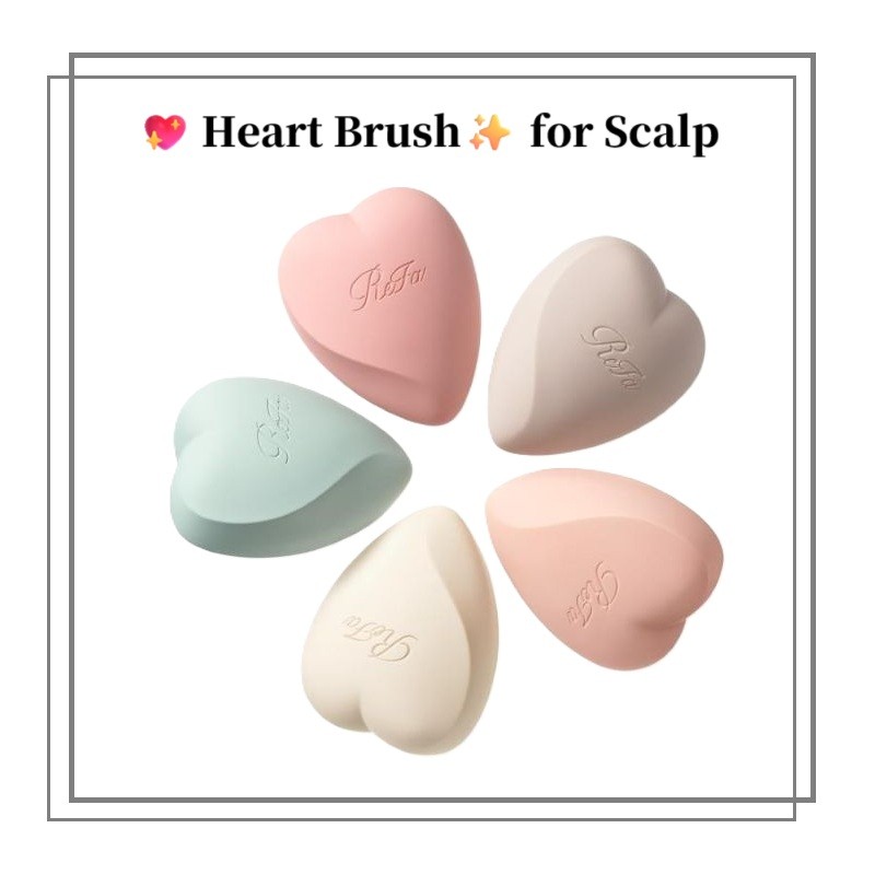 Refa Heart Brush for Scalp Hair Care Shampoo Scalp Massage Tool【Direct from Japan】-FUKUOKA_OTAKU