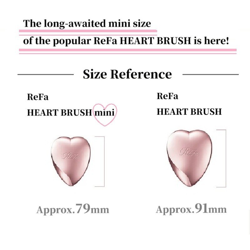 ReFa HEART BRUSH Mini Portable Hair Care Hair Styling Made in Japan【Direct from Japan】-FUKUOKA_OTAKU