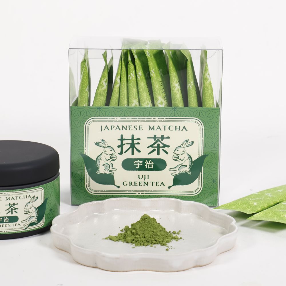 [Uji, Kyoto] Japanese Matcha Powder Stick 2g × 10 / 20 pcs | Additive-Free | Fukuoka Otaku | Made in Japan 【Direct from Japan】