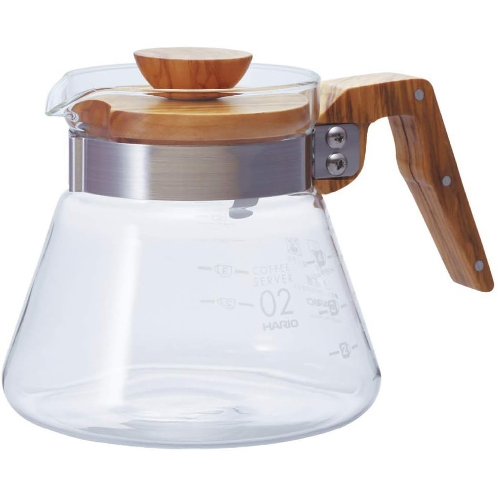 HARIO Coffee Server 400/600 Olive Wood [400] / [600] 2 Sizes Coffee Accessories 【Direct from Japan】-FUKUOKA_OTAKU