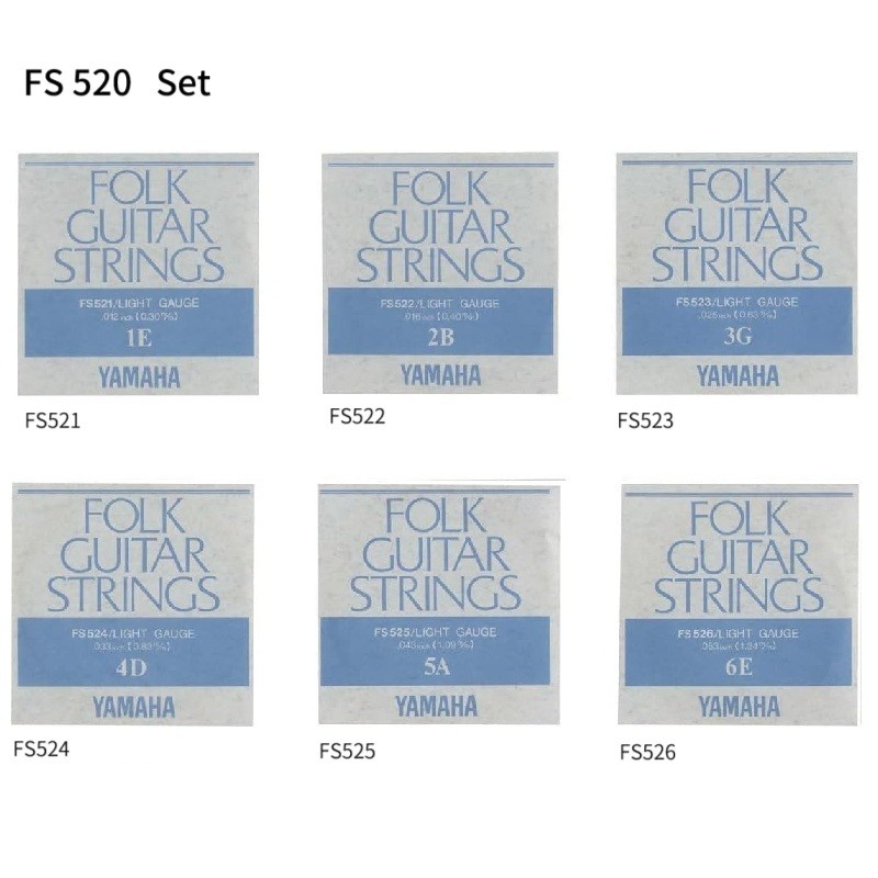 YAMAHA Folk Guitar String Set Music Japan Made【Direct from Japan】
