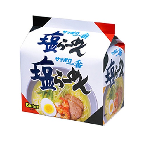 Sanyo Foods Sapporo Ichiban Salt Ramen 5 servings Instant Ramen [Direct from Japan]-FUKUOKA_OTAKU