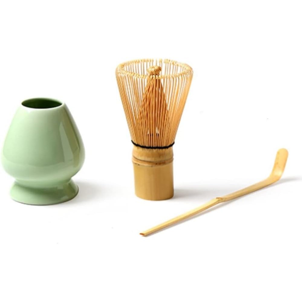 Matcha Whisk Set | 100-Prong Chasen + Chasen Holder + Chashaku | Japanese Tea Ceremony Set 【Direct from Japan】-FUKUOKA_OTAKU