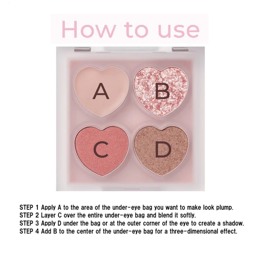 MilleFée Under Eye Glam Palette Aegyosal Eyeshadow Shadow Liner Concealer Point Makeup【Direct from Japan】-FUKUOKA_OTAKU