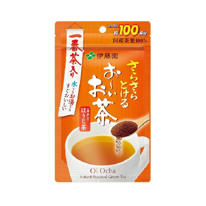 Itoen Oi Ocha Hojicha Powder 80g Ziplock Bag Type Japanese Tea 【Direct from Japan】