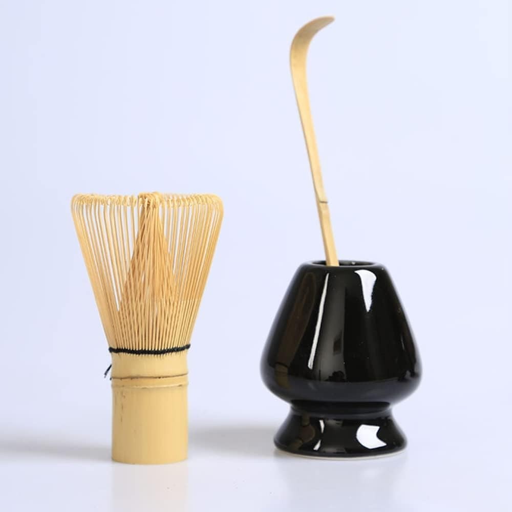 Matcha Whisk Set | 100-Prong Chasen + Chasen Holder + Chashaku | Japanese Tea Ceremony Set 【Direct from Japan】