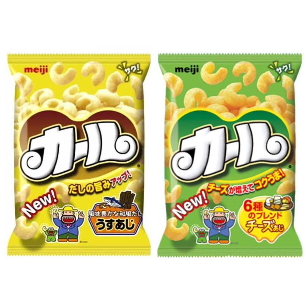 Meiji "Curl" "Cheese Flavor" / ``UsuAji'' Non-fried Snacks  [Direct from Japan]-FUKUOKA_OTAKU
