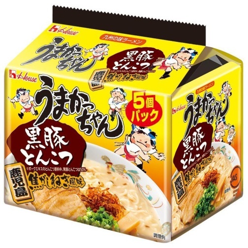 House Foods "Umaka-chan" "Umakacchan" "Umakaccyan" ／　"Hakata Mustard Takana Flavor" "Kurobuta Tonkotsu Kagoshima Charred Green Onion Flavor" Instant Ramen [Direct from Japan]