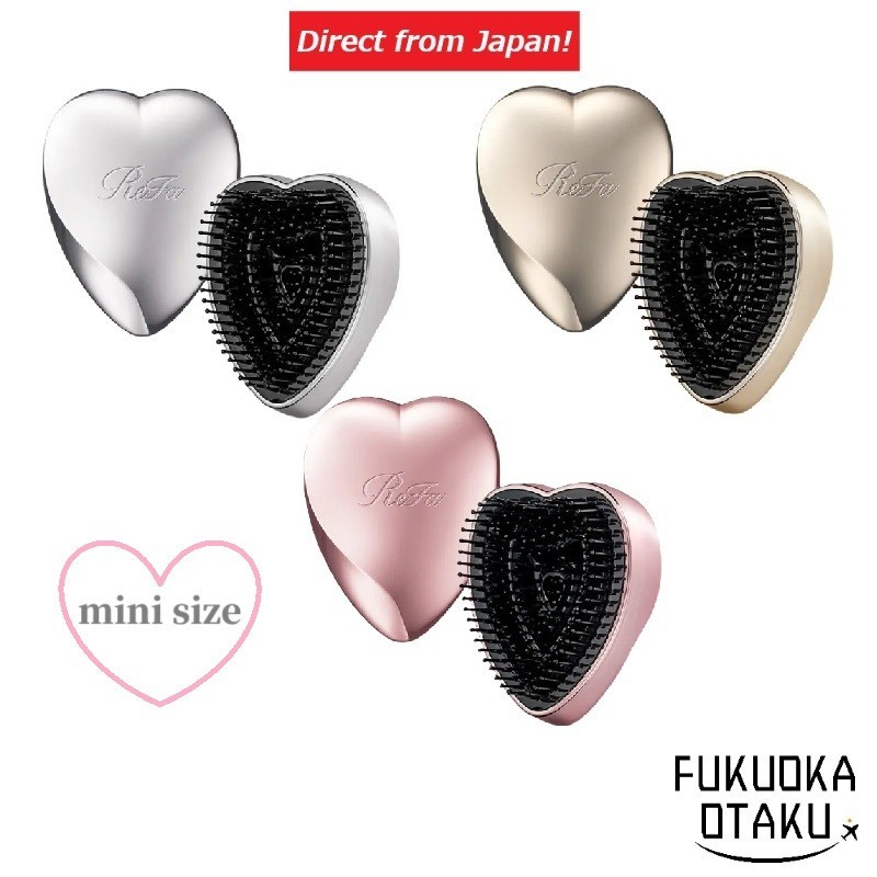 ReFa HEART BRUSH Mini Portable Hair Care Hair Styling Made in Japan【Direct from Japan】-FUKUOKA_OTAKU