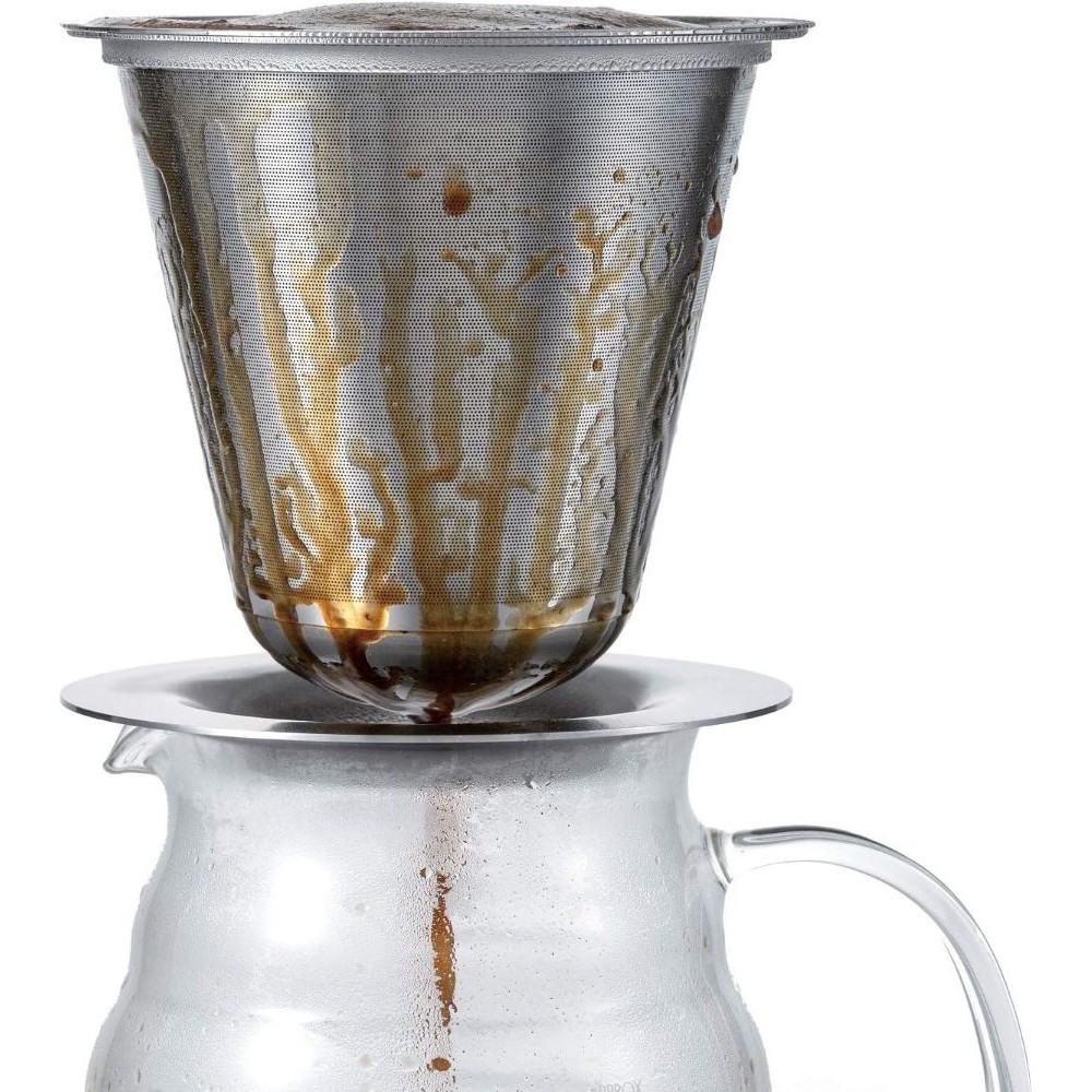 HARIO KDD-02-HSV [Double Stainless Dripper - Kasuya Model] Coffee Equipment [Direct from Japan]-FUKUOKA_OTAKU