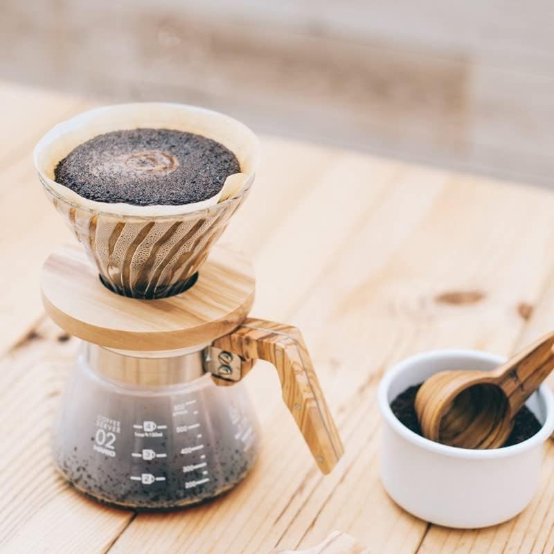 HARIO Coffee Server 400/600 Olive Wood [400] / [600] 2 Sizes Coffee Accessories 【Direct from Japan】-FUKUOKA_OTAKU