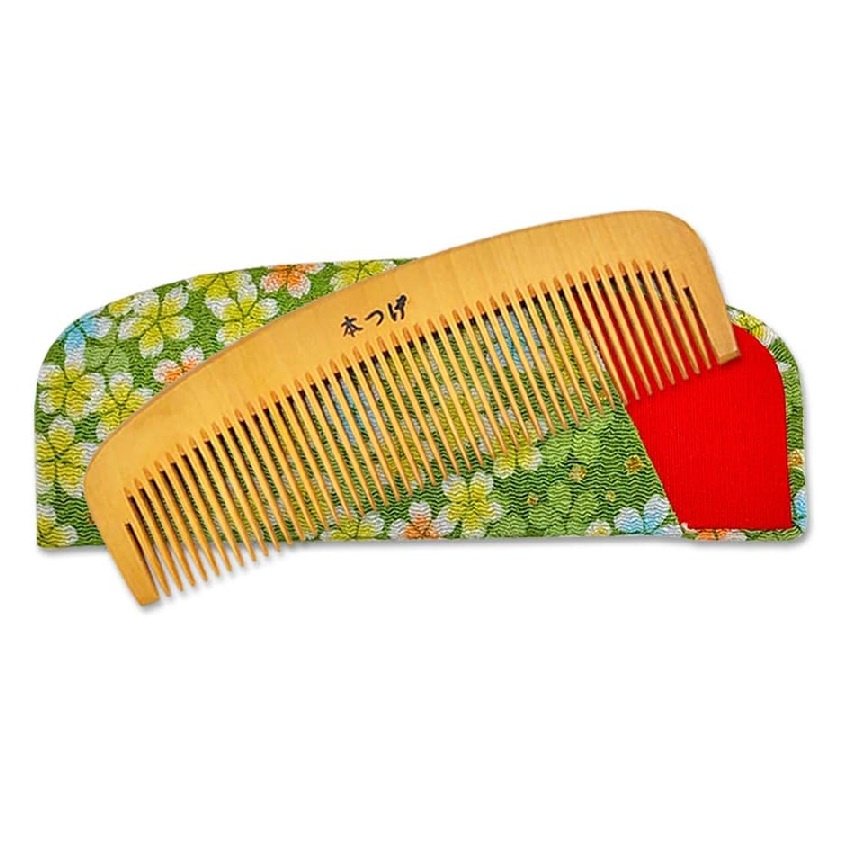 prizeJAPAN Hon Tuge Comb 4-inch with Case (Color & Pattern Random) Tsubaki Oil Finish【Direct from Japan】-FUKUOKA_OTAKU