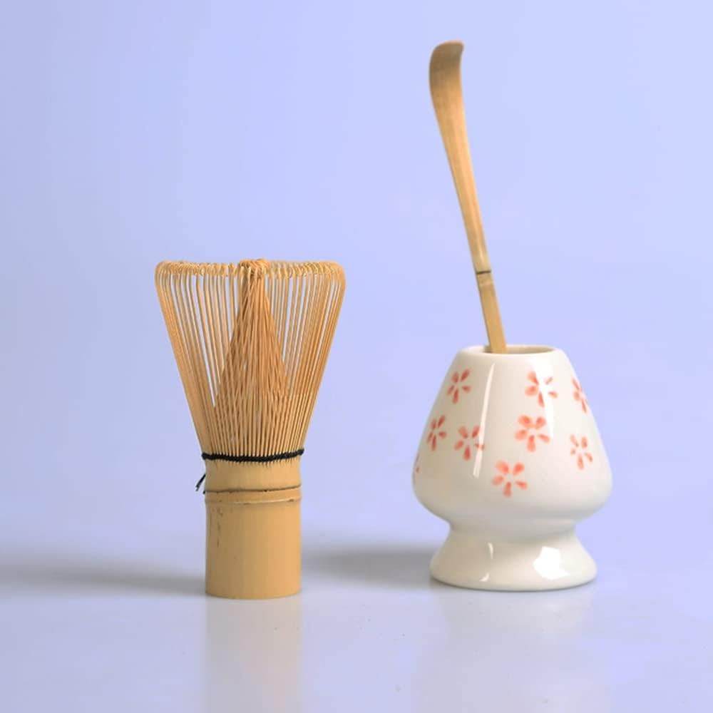 Matcha Whisk Set | 100-Prong Chasen + Chasen Holder + Chashaku | Japanese Tea Ceremony Set 【Direct from Japan】