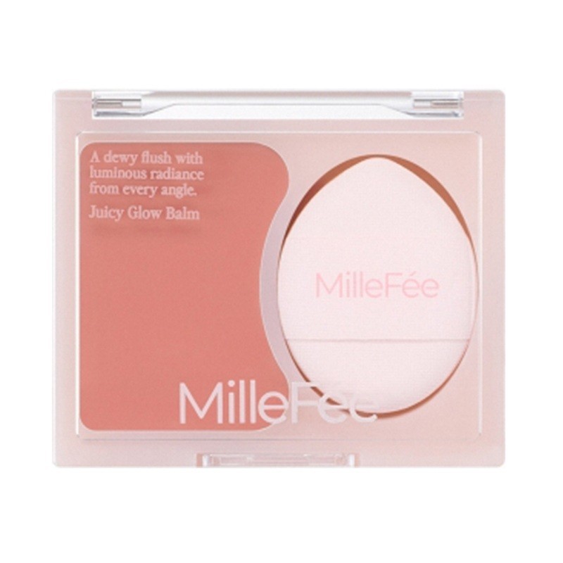 MilleFée Juicy Glow Balm Cheek Highlighter With Finger Puff【Direct from Japan】-FUKUOKA_OTAKU