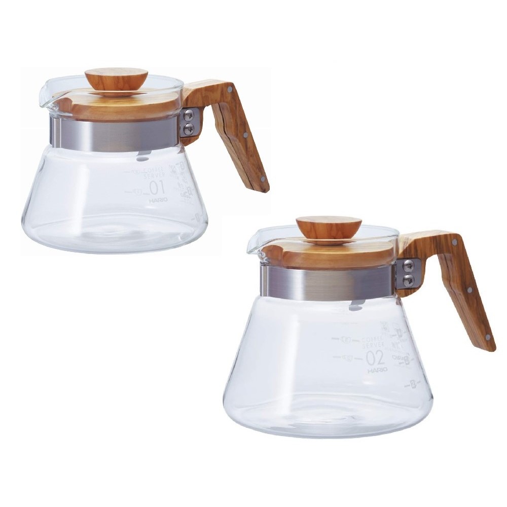 HARIO Coffee Server 400/600 Olive Wood [400] / [600] 2 Sizes Coffee Accessories 【Direct from Japan】-FUKUOKA_OTAKU