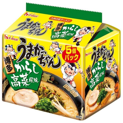 House Foods "Umaka-chan" "Umakacchan" "Umakaccyan" ／　"Hakata Mustard Takana Flavor" "Kurobuta Tonkotsu Kagoshima Charred Green Onion Flavor" Instant Ramen [Direct from Japan]