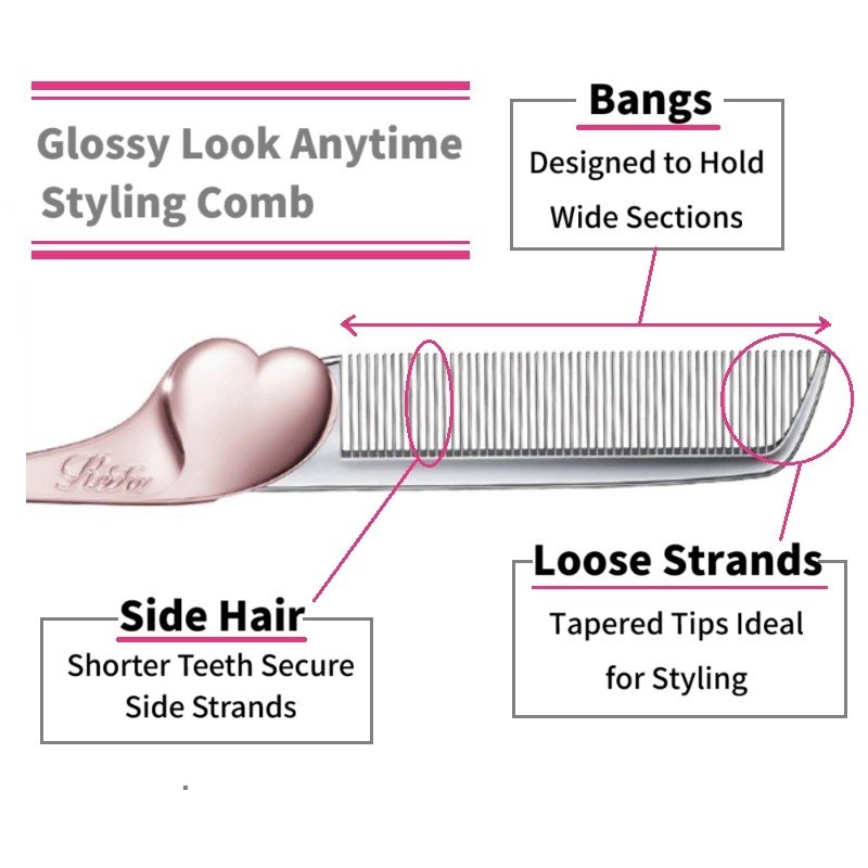 Refa Heart Comb Aila Folding Hair Styling Tool Hair Care【Direct from Japan】-FUKUOKA_OTAKU