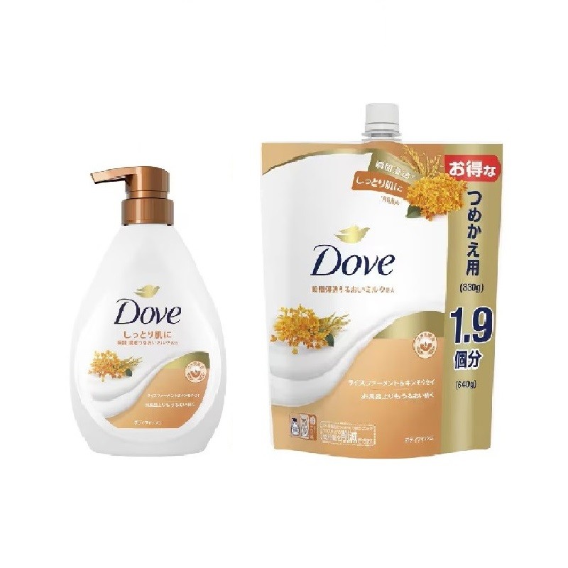 Dove Body Wash Rice Ferment & Osmanthus Main Bottle 470g / Refill 330g / Refill 640g  Body Care 【Direct from Japan】-FUKUOKA_OTAKU