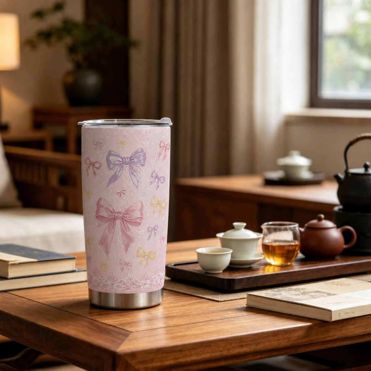 Custom 20oz Stainless Steel Tumbler – Personalized Photo Travel Cup
