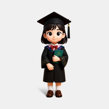 Customized 3D figure for graduates
