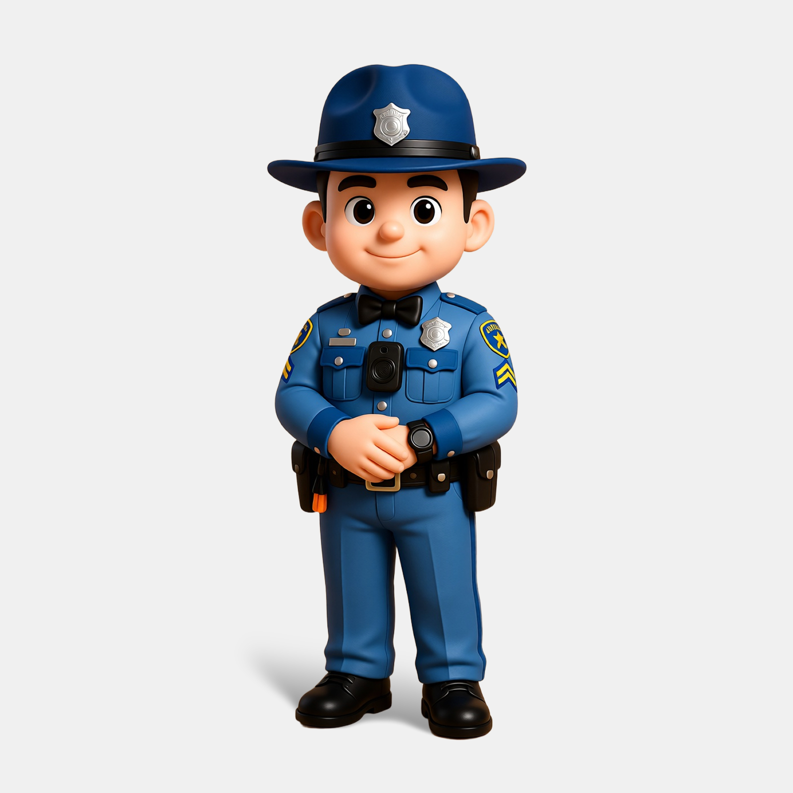 Customized 3D figure for policeman
