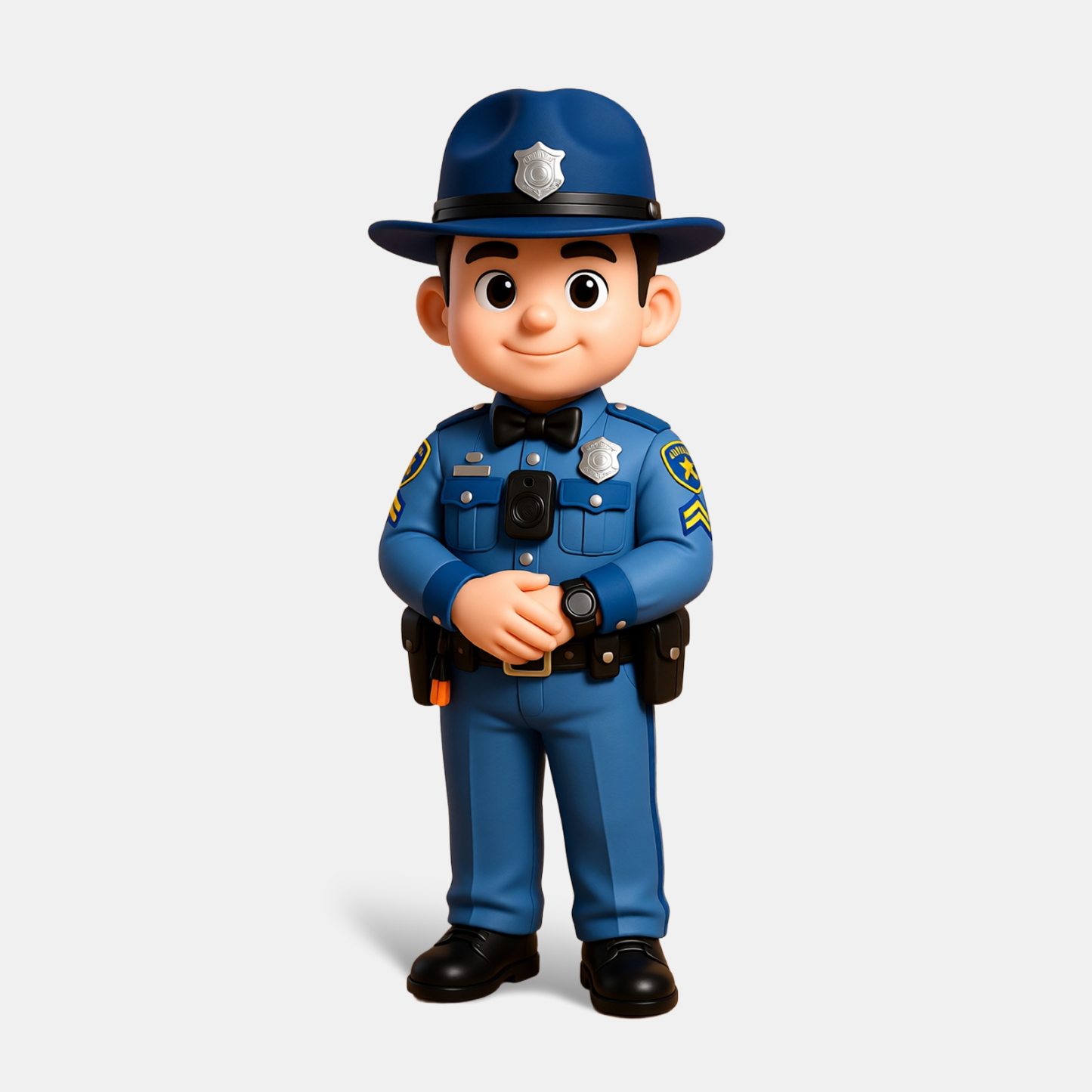 Customized 3D figure for policeman