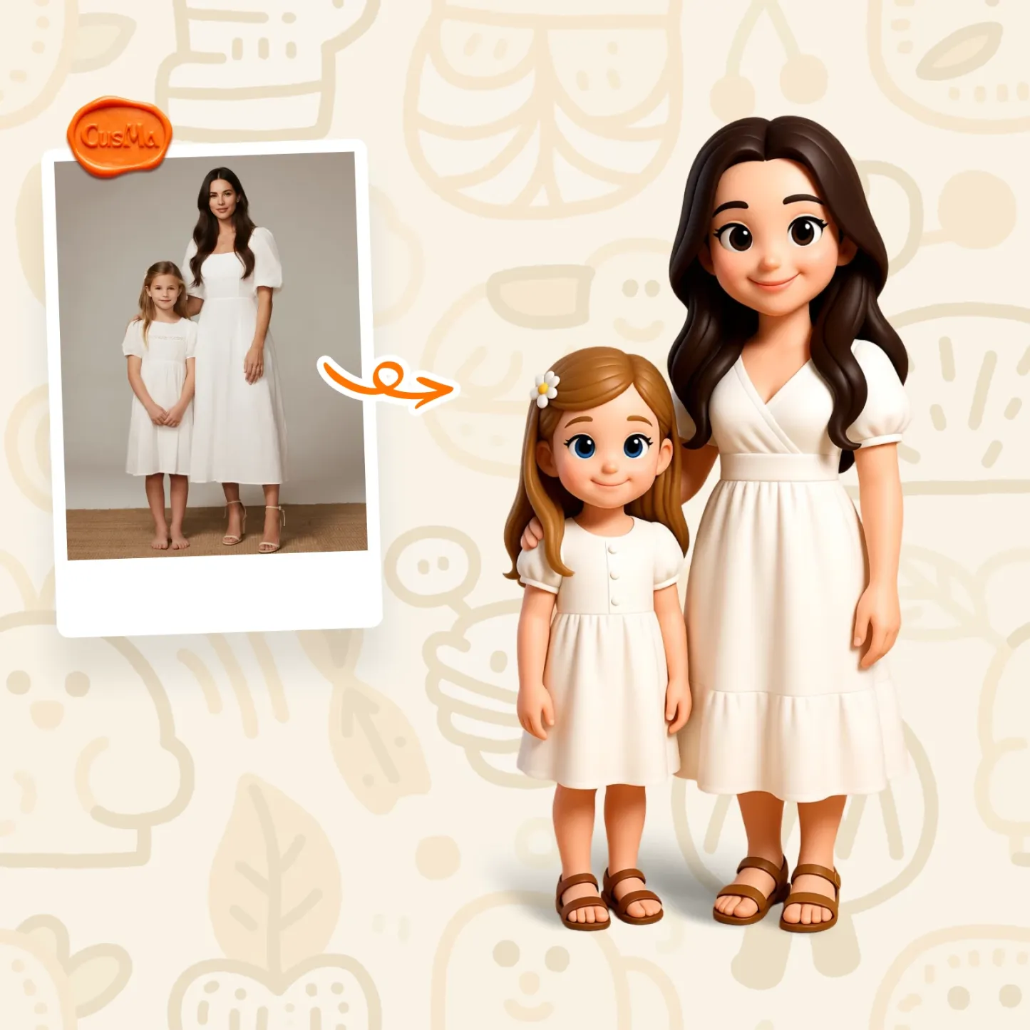 Customized 3D figure for mom