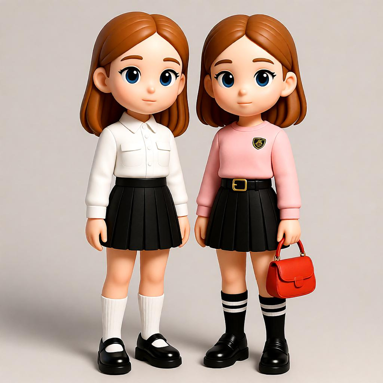 Customized 3D figure for fashionable sisters