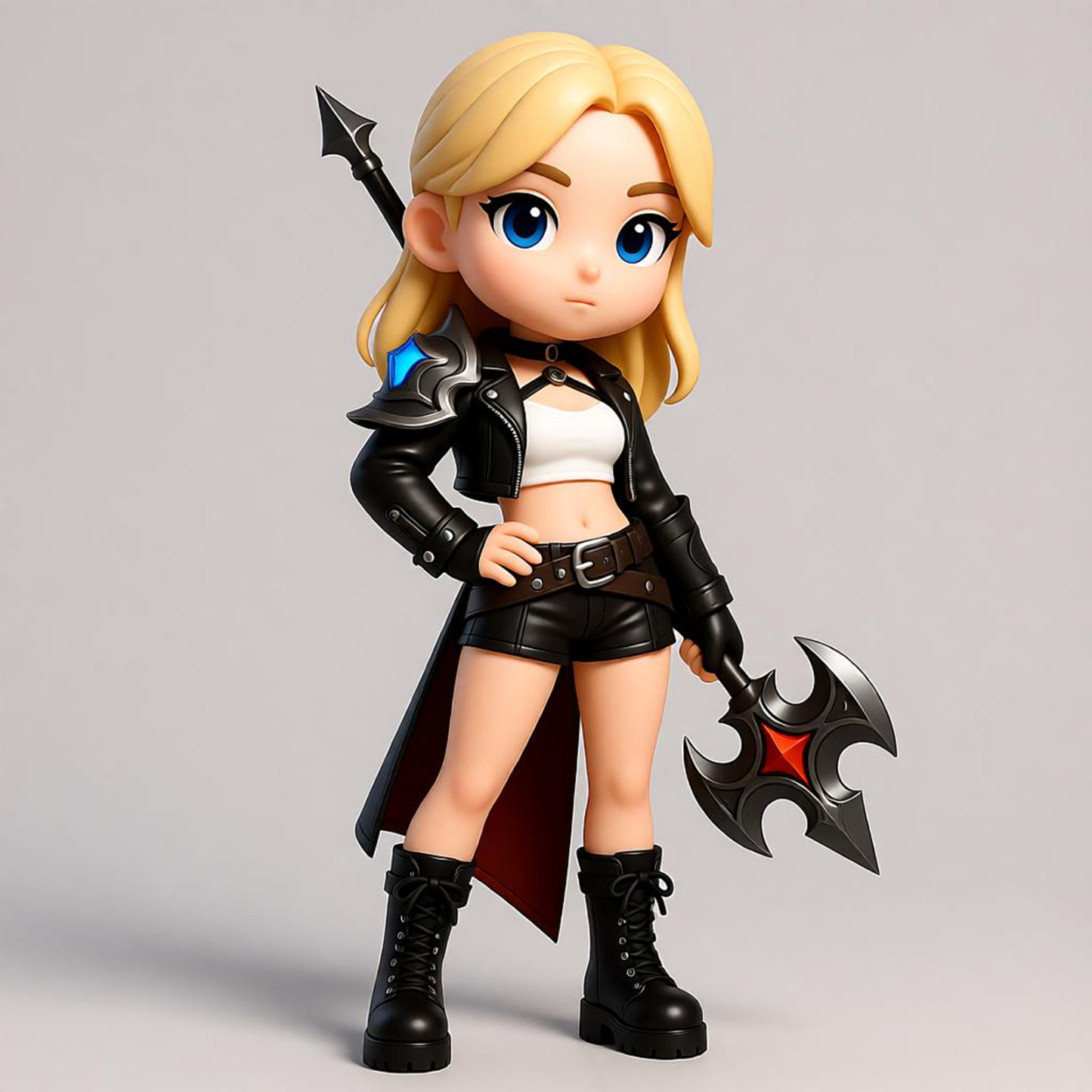 Customized 3D figure for female cosplay character